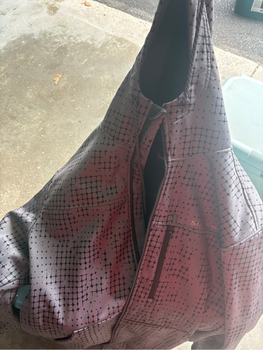 Simms Patterned Men's Rogue fleece hoodie